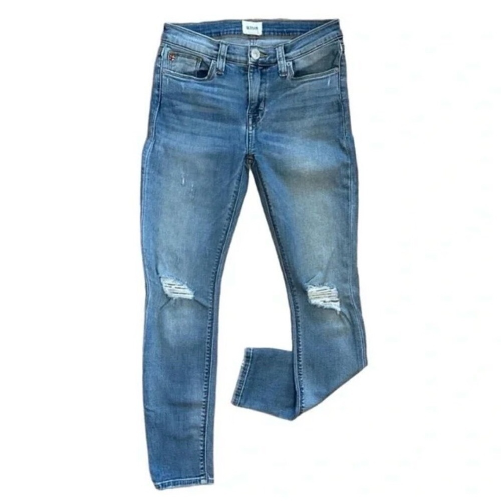 👖✨ HUDSON Krista Super Skinny Ankle Jeans Sz 25 Low Rise Distressed ✨